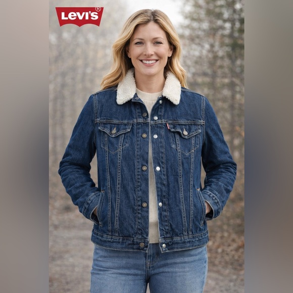 Levi's Jackets & Blazers - Levi's Jean Jacket w Sherpa & Quilted Lining, sz M
